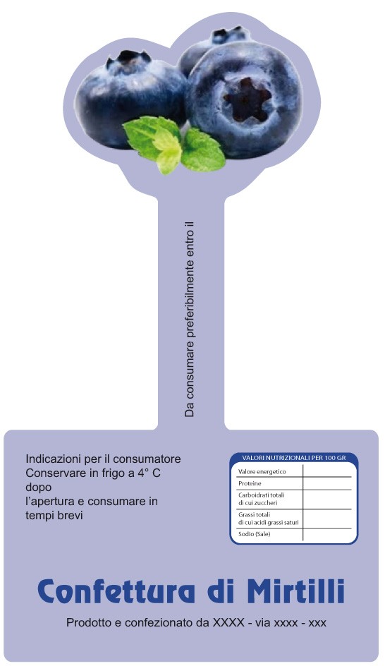 Esempio etichetta