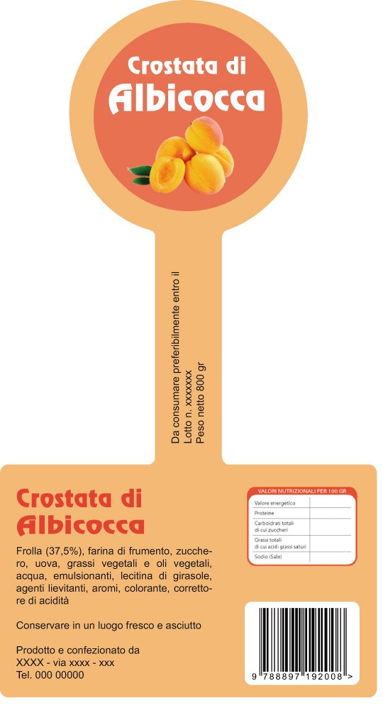 Esempio etichetta