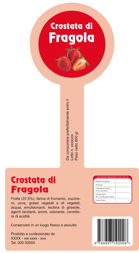 Esempio etichetta