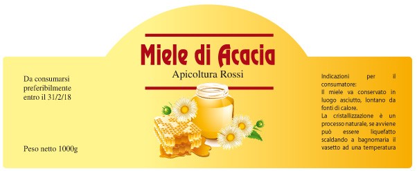 Esempio etichetta