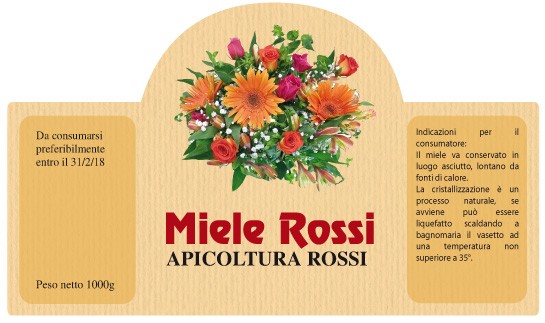 Esempio etichetta
