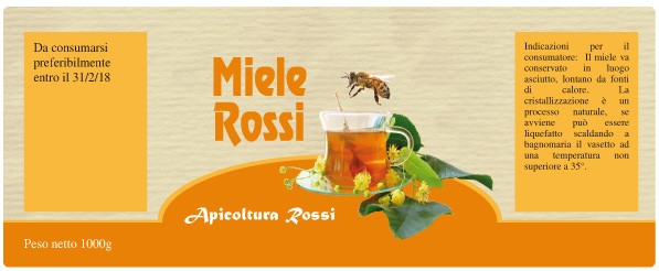 Esempio etichetta