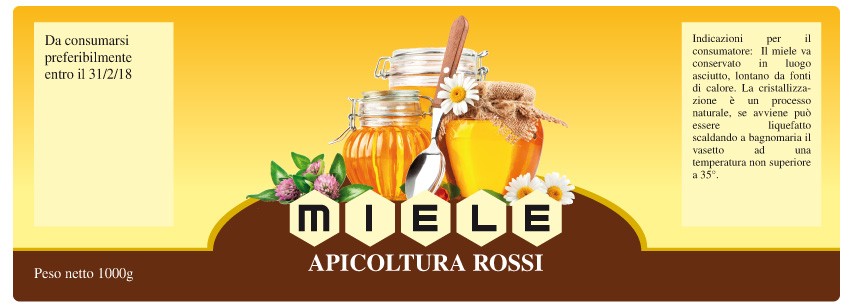 Esempio etichetta