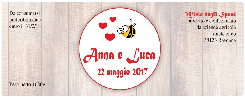Esempio etichetta