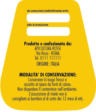 Esempio etichetta