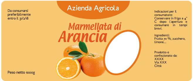 Esempio etichetta