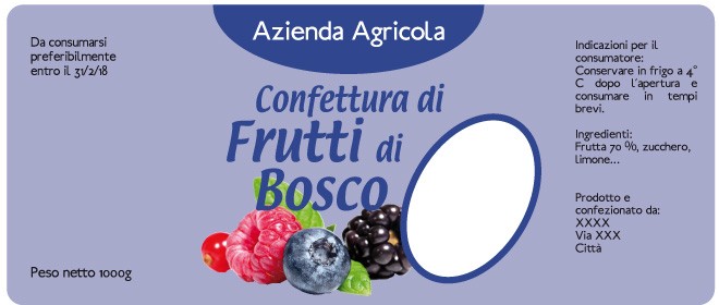 Esempio etichetta