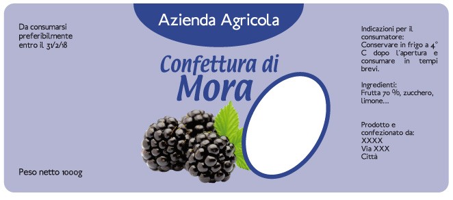 Esempio etichetta