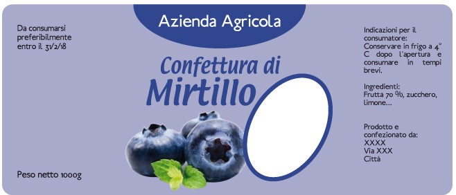 Esempio etichetta