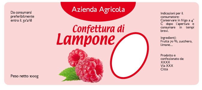 Esempio etichetta