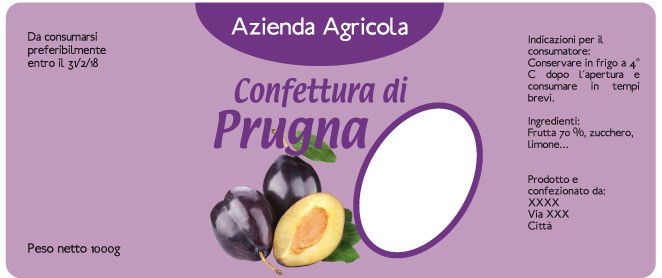 Esempio etichetta
