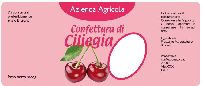Esempio etichetta