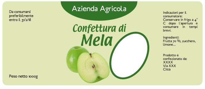 Esempio etichetta