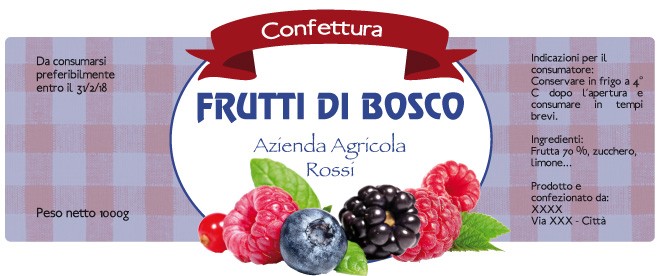 Esempio etichetta