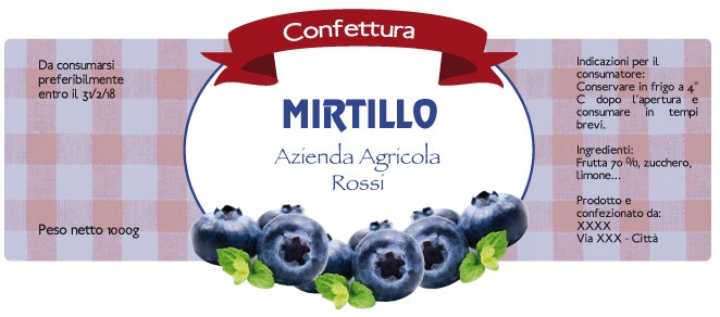 Esempio etichetta