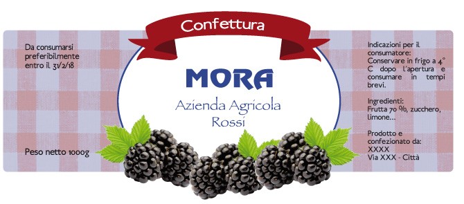 Esempio etichetta