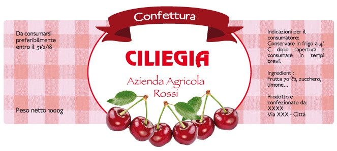 Esempio etichetta