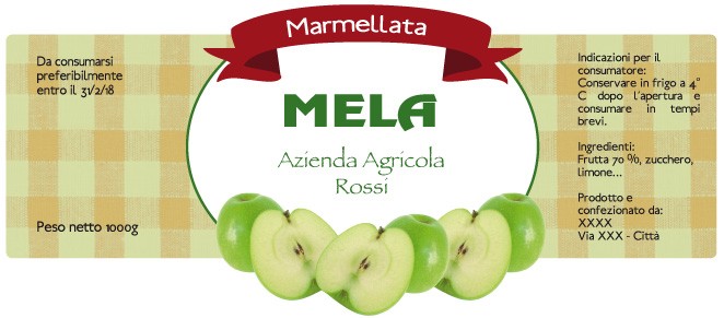 Esempio etichetta