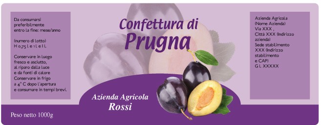 Esempio etichetta
