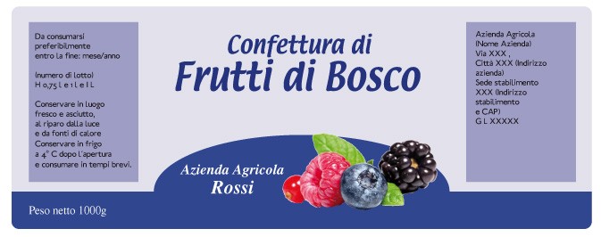 Esempio etichetta