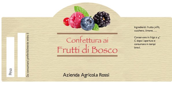 Esempio etichetta