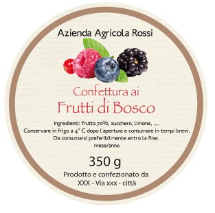 Esempio etichetta