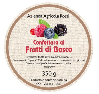 Esempio etichetta