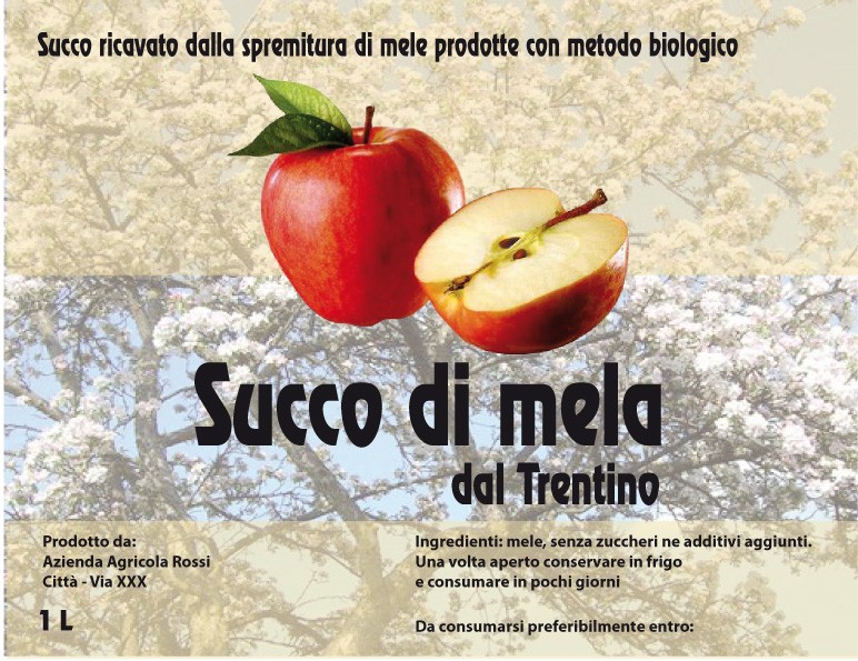 Esempio etichetta