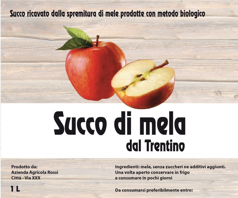 Esempio etichetta