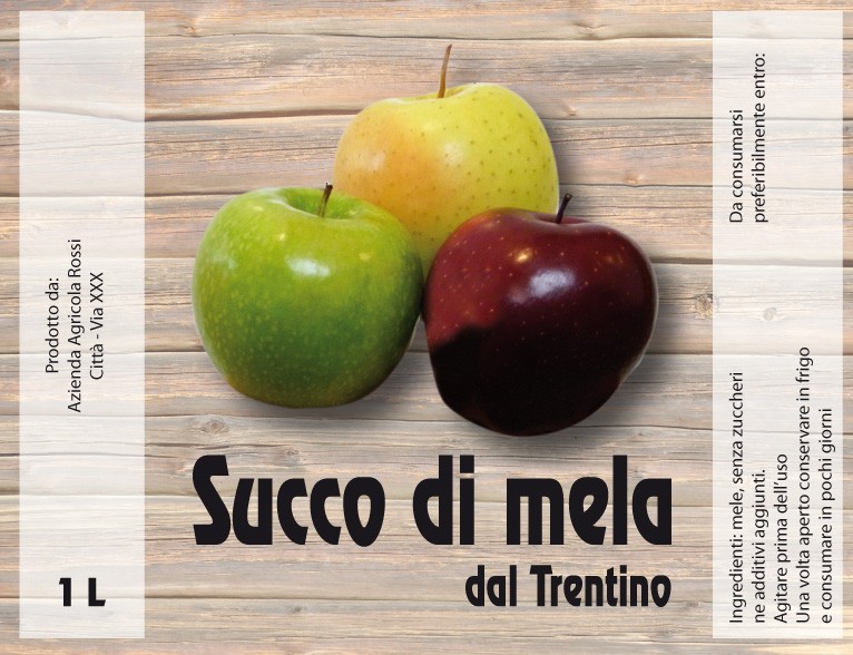Esempio etichetta