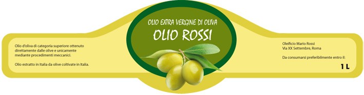 Esempio etichetta