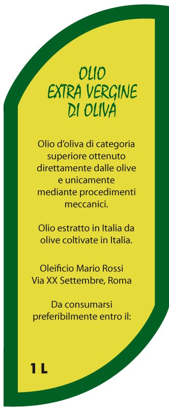 Esempio etichetta