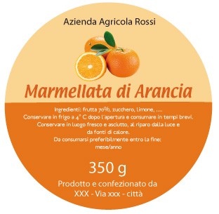 Esempio etichetta