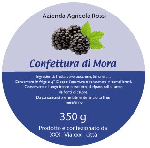 Esempio etichetta