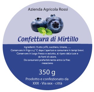 Esempio etichetta