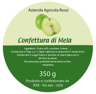 Esempio etichetta