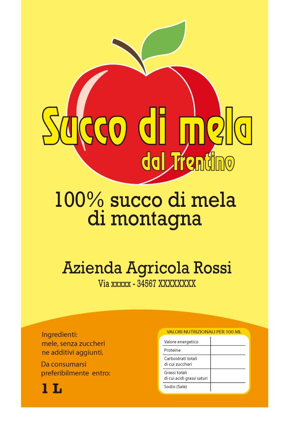 Esempio etichetta