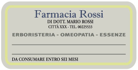 Esempio etichetta