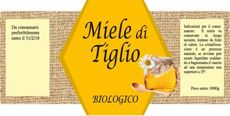Esempio etichetta