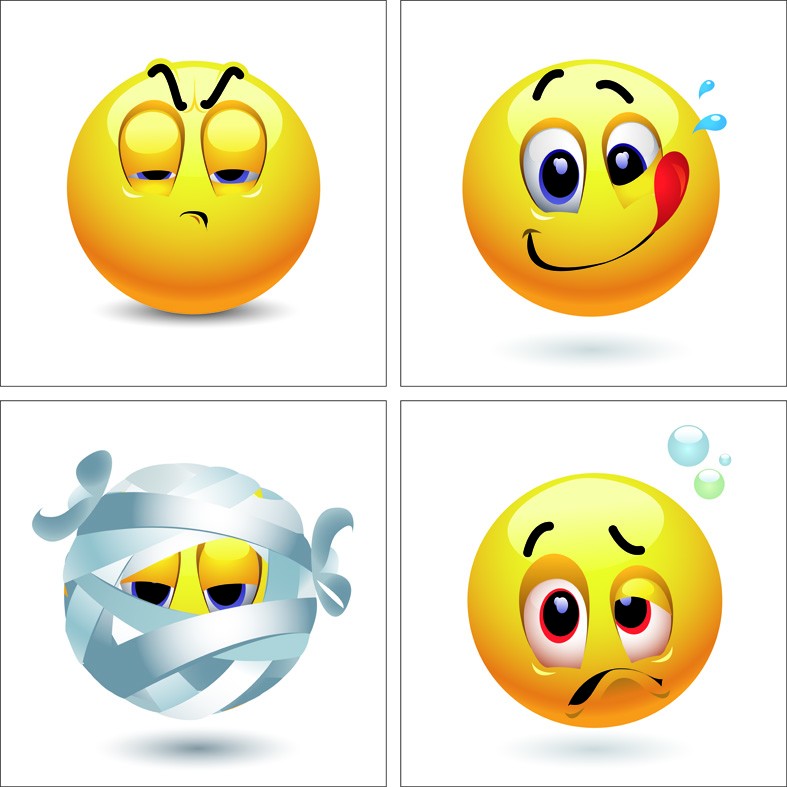 Art. 1087s - 4 parti Quadro in plexiglass stampa brillante "Smile"