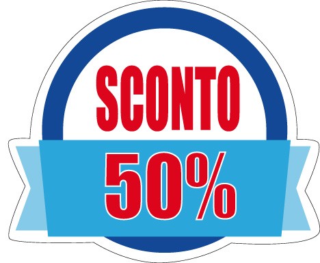 Art. 1093/2 - Etichetta sconti 40x34 mm 