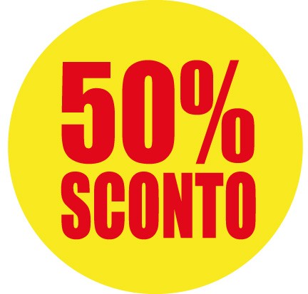 Art. 1094/1 - Etichetta sconti 25x25 mm 