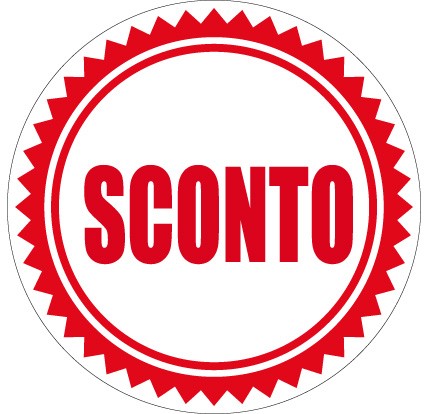 Art. 1097/3 - Etichetta sconti 36x36 mm 