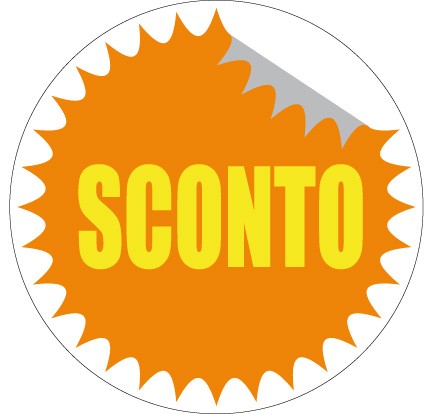 Art. 1098/6 - Etichetta sconti 60x60 mm 