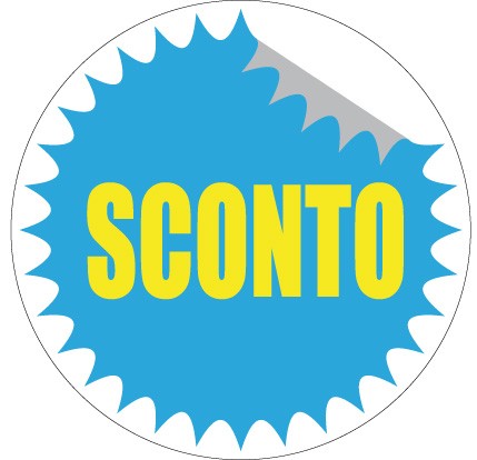 Art. 1098/3 - Etichetta sconti 36x36 mm 