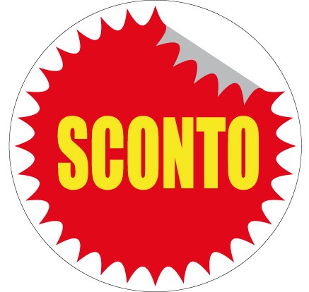 Art. 1098/1 - Etichetta sconti 25x25 mm 