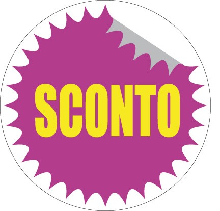 Art. 1098/5 - Etichetta sconti 50x50 mm 