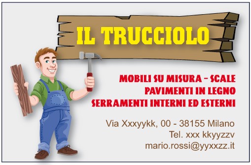 Art. 1198 - Biglietto da visita 85x55 mm