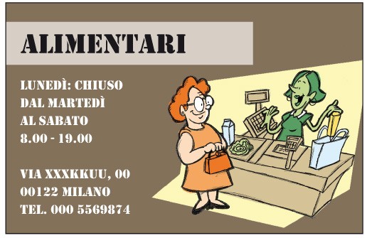 Art. 1252 - Biglietto da visita 85x55 mm