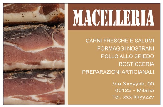 Art. 1260 - Biglietto da visita 85x55 mm